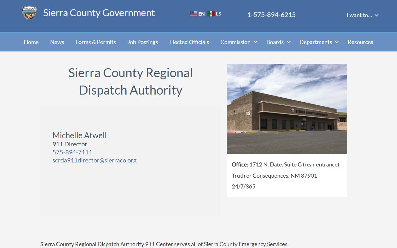 Sierra County arrest records Regional Dispatch Authority