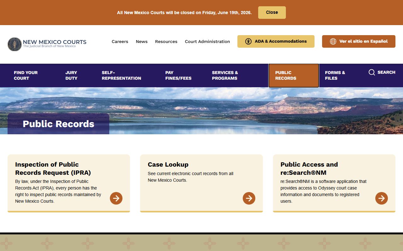 Sierra County court records New Mexico public records page