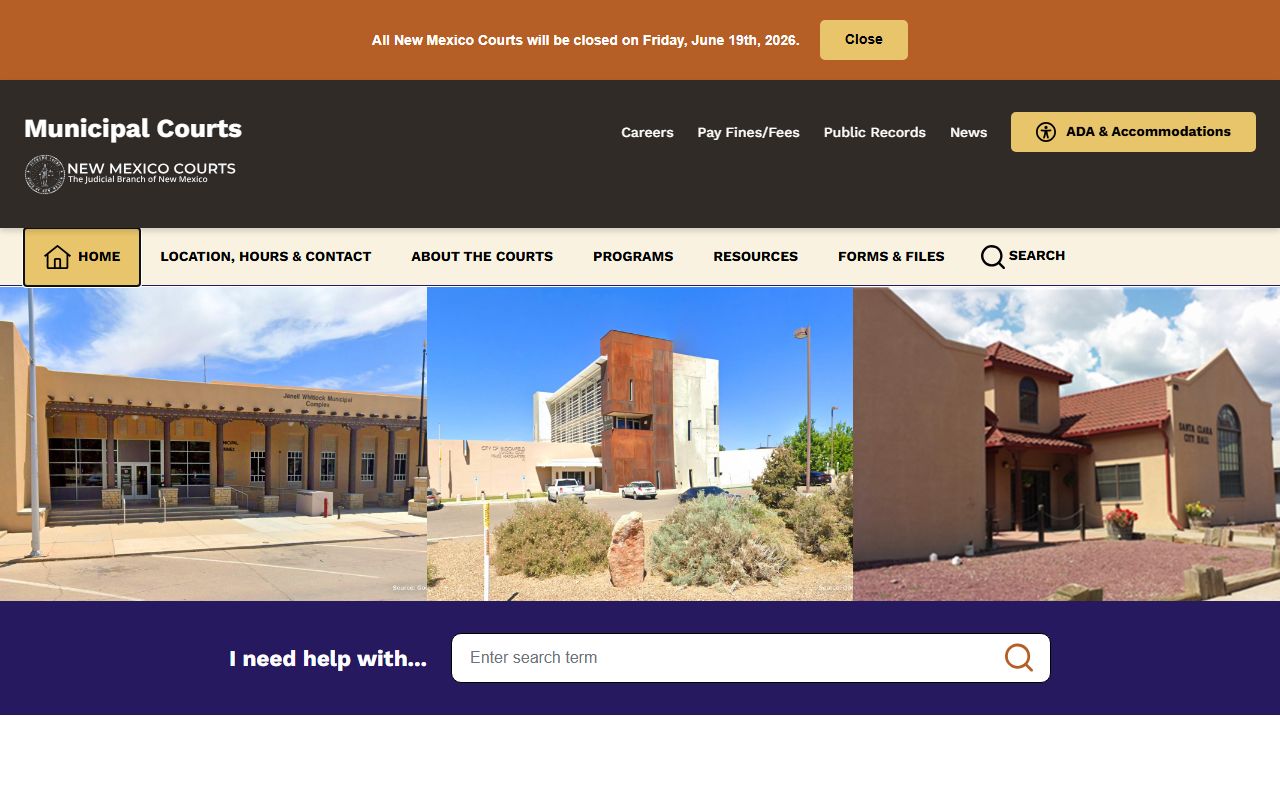Sierra County District Court New Mexico municipal courts routing
