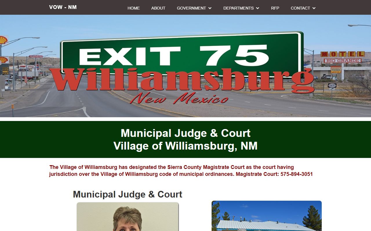 Sierra County District Court Williamsburg municipal court routing