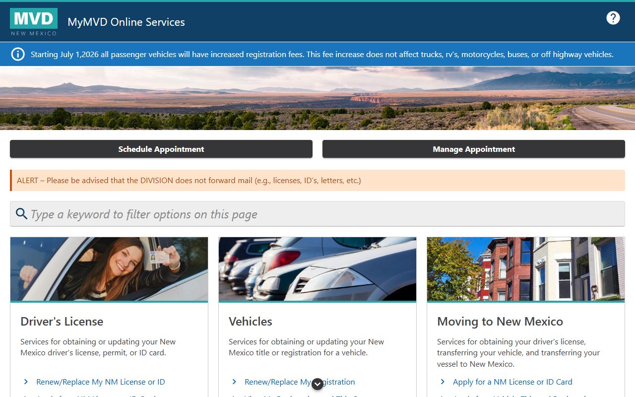 Sierra County traffic court records New Mexico MVD eServices citation payment page