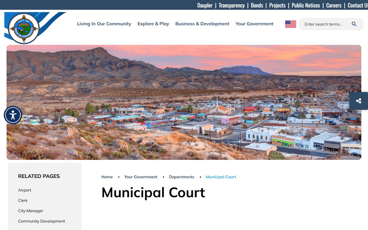 Sierra County traffic court records Truth or Consequences municipal court page