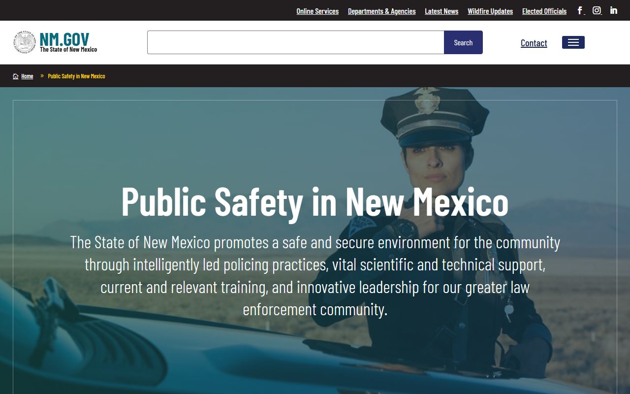 Sierra County warrant records NewMexico.gov public safety directory